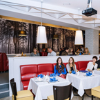 Дизайн интерьер CosmosBowling restaurant Ukraine Черкассы