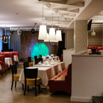 Дизайн интерьер CosmosBowling restaurant Ukraine Черкассы